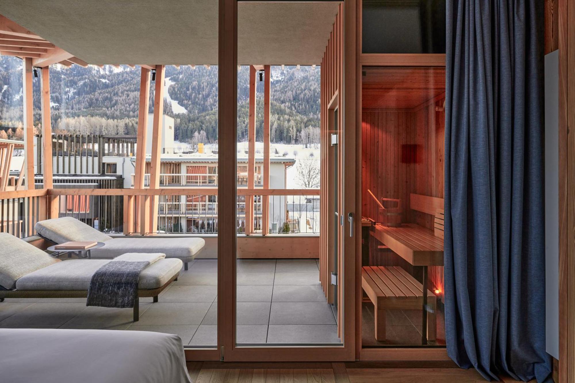 Falkensteiner Hotel Kronplatz - The Leading Hotels Of The World (Adults Only) Riscone Ngoại thất bức ảnh Sauna